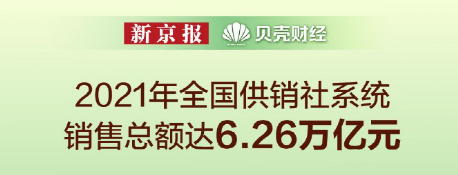 2021年供销社销售总额6.26万亿