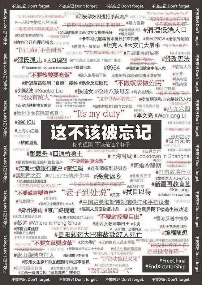 这些不应该被忘记